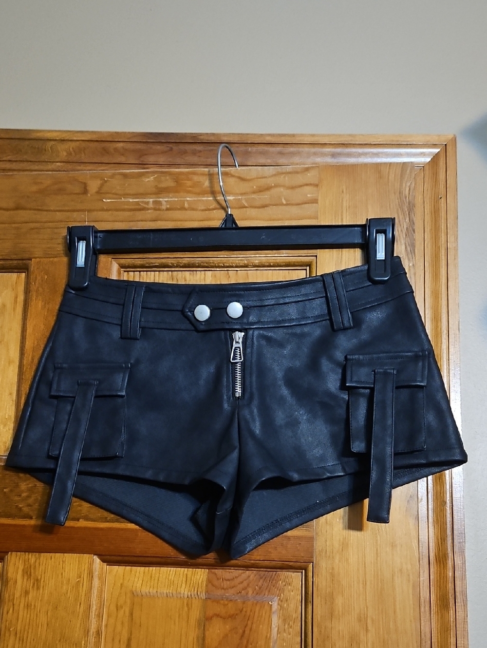 Edikted Black Micro Shorts - Picture 5 of 10